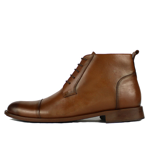 Z661 BOTTINE EN CUIR MARRON